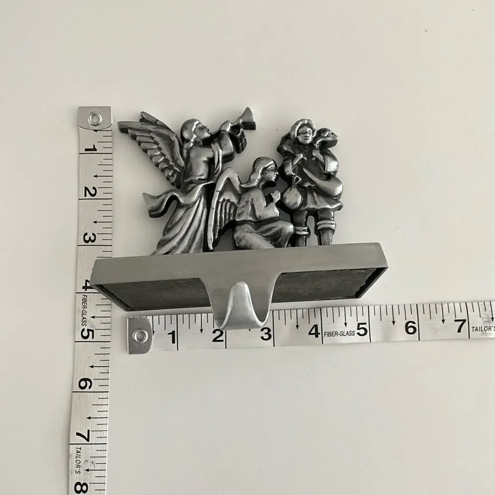 Vintage Stocking Hanger Christmas Angel Wall Hook